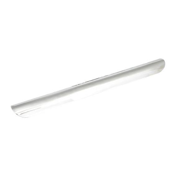 Universal smooth heat shield 18" long chrome
