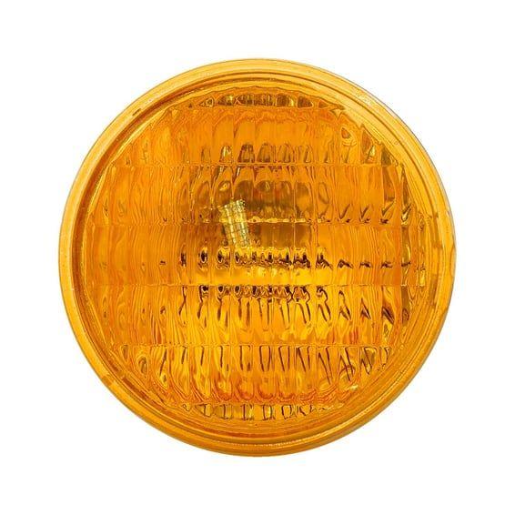 4-1/2" 35w 12v sealed beam unit. Fluted amber lens