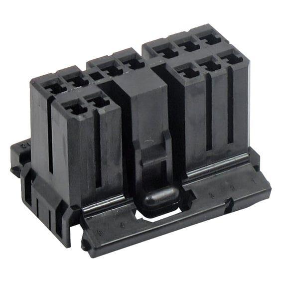 NAMZ, AMP Multilock connector. Black, plug, 8-pins