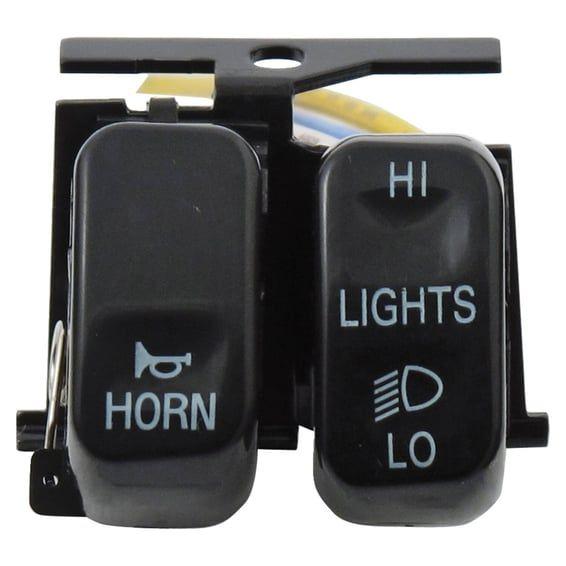 Hi/Low/horn, handlebar switch set. Black