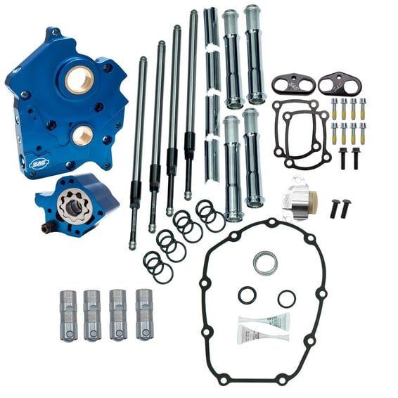 M8 Cam Chest kit - Chain drive, no cam. Chrome