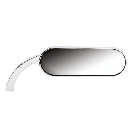 Mini oval chrome mirror