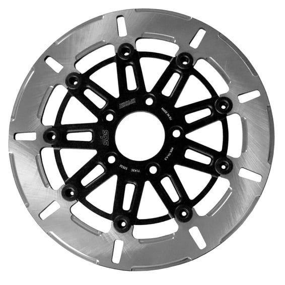 by SBS, '9-spoke' brake rotor front L/R. Clear