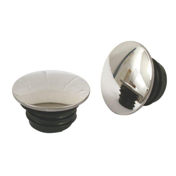 Stainless steel gas cap set, domed
