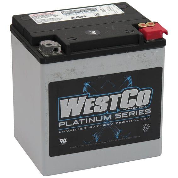 Westco, sealed AGM battery. 12V, 26Ah, 400CCA