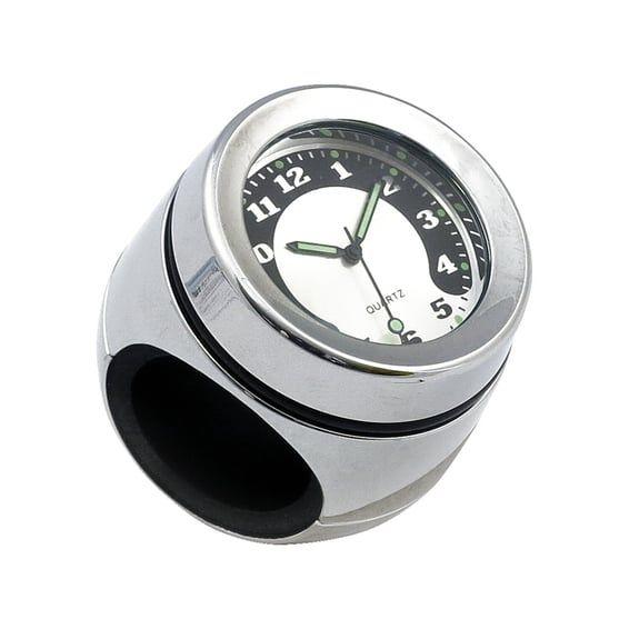 Handlebar mounted clock. Chrome