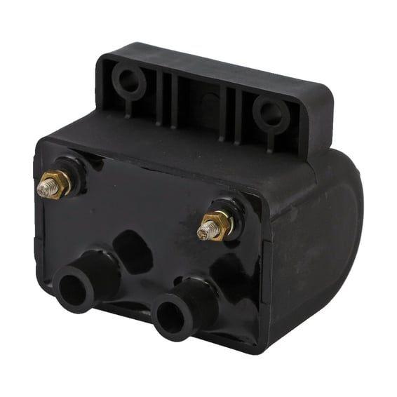 OEM style ignition coil. 12v, 3 ohm. Black