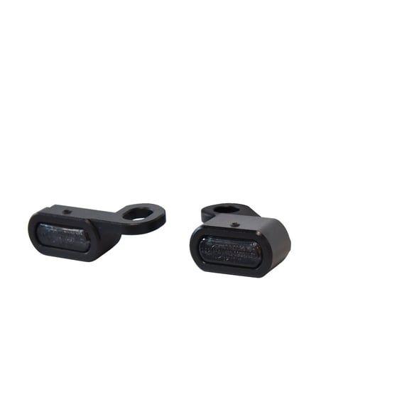 Fastline, below bar LED turn signal set. Black