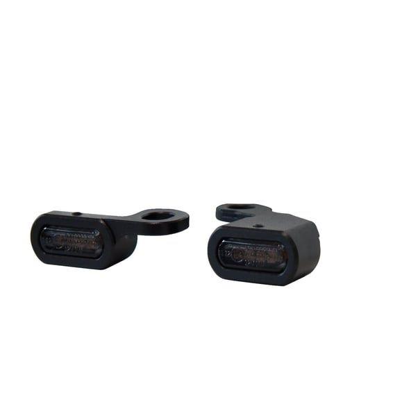 Fastline, below bar LED turn signal set. Black