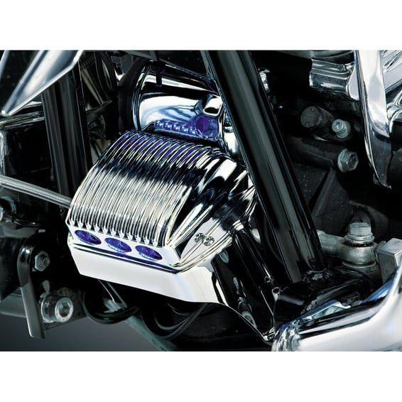 Touring voltage regulator/rectifier cover. Chrome