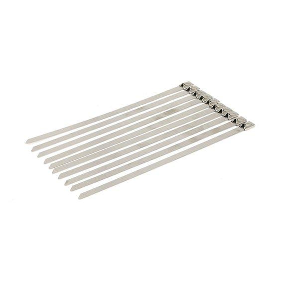 Exhaust tie wraps 8" long clear stainless