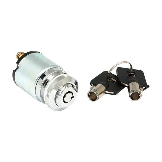 FX style ignition switch 'thin', round key. Chrome