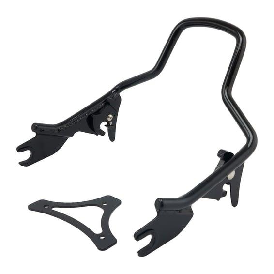 Sissy bar kit 9.5" 1-piece upright. Gloss black