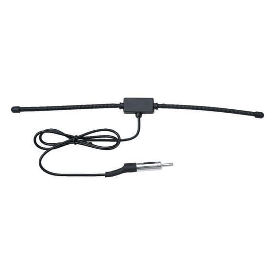 Hidden antenna with universal connector. Black