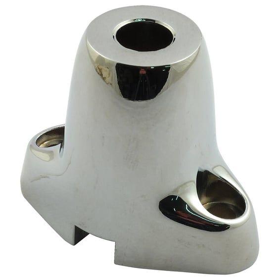 Front turn signal stand-off bracket. Chrome
