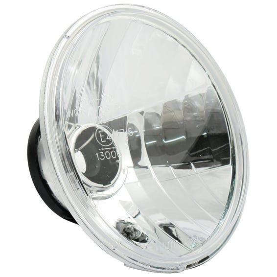Headlamp unit H4. Clear lens. 7"