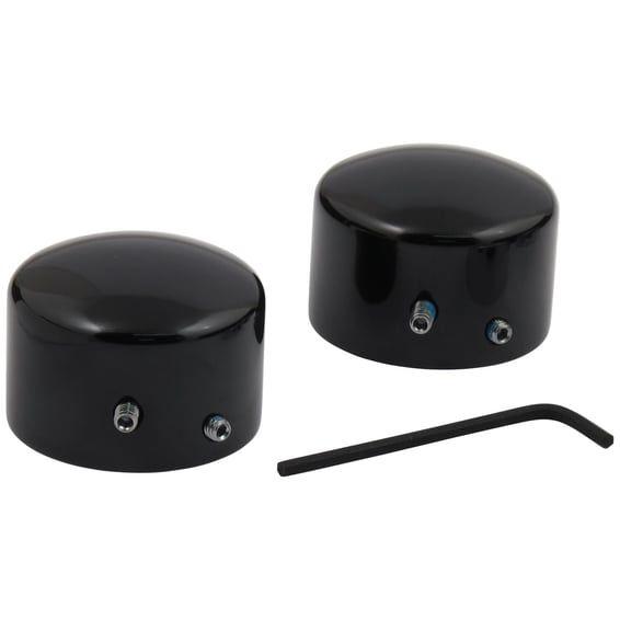 Front axle nut cover kit. Black