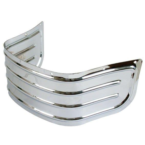 Lower front fender trim, ribbed