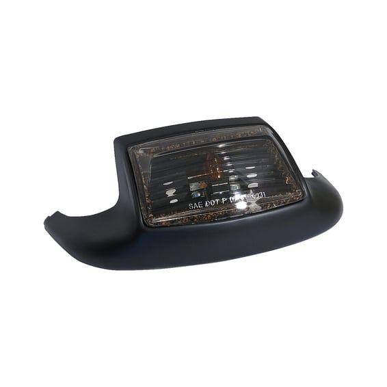 Fender tip with light, front