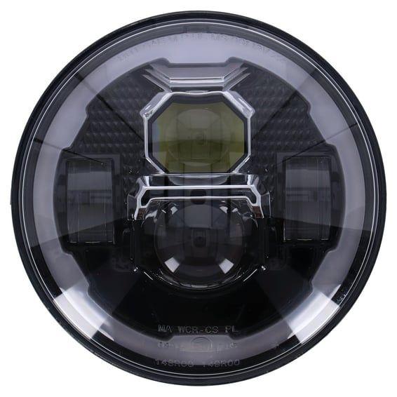 Bright, 7" LED headlamp unit. Black