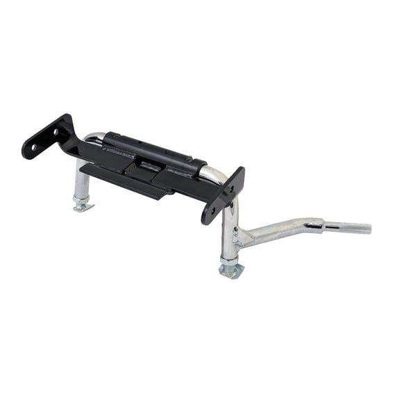 Adjustable center stand. Chrome