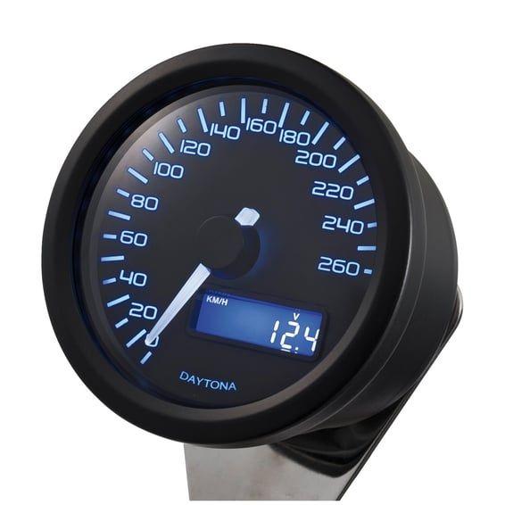 Velona 60mm electronic speedometer 260km/h, black