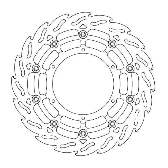 Flame series floating brake rotor