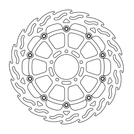 Flame series floating brake rotor