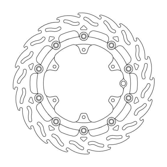 Flame series floating brake rotor