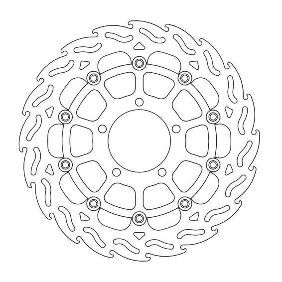 Flame series floating brake rotor
