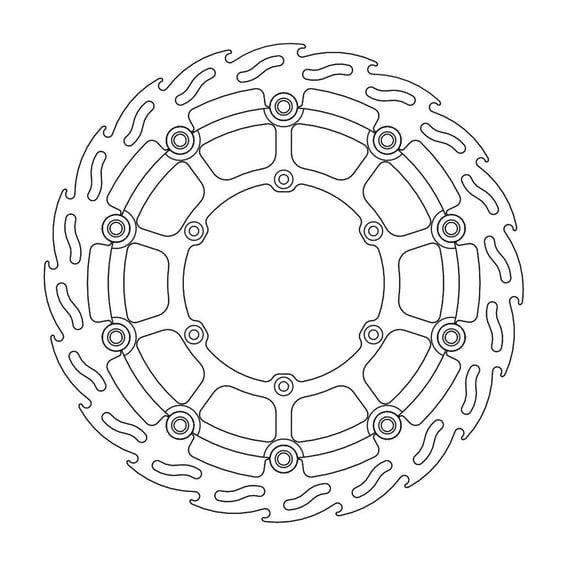 Flame series floating brake rotor