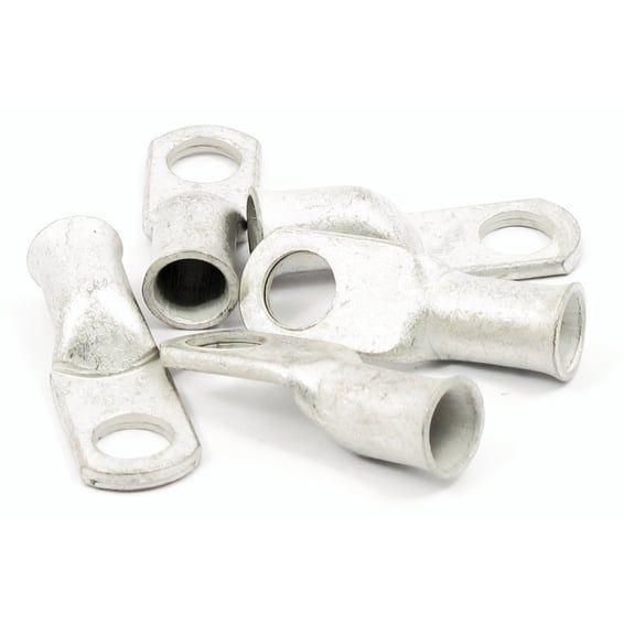 4-Gauge solder-on battery lugs, 5/16" mount hole