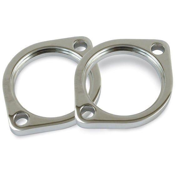 Flange, exhaust pipe 84-03/17-24 'early style'. Chrome