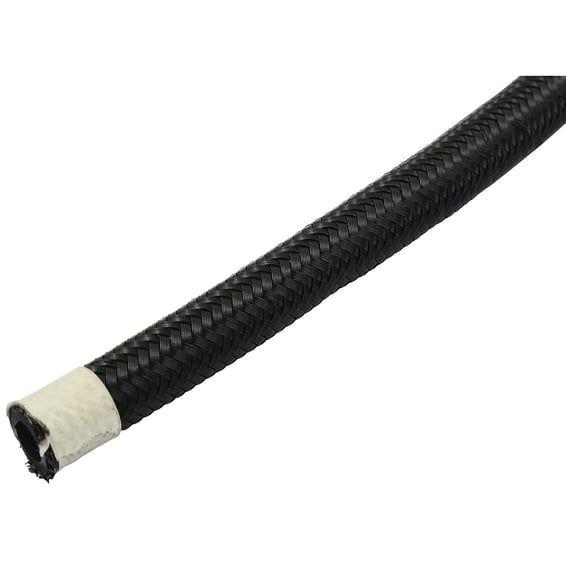 Braided hose 3/8" (10mm). Black nylon
