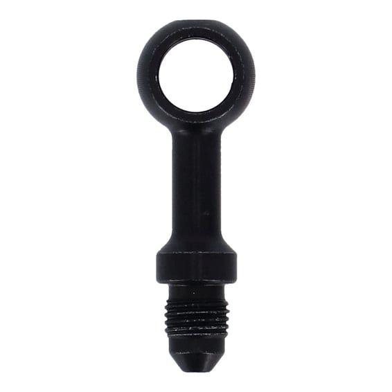 Banjo fitting black 3/8" straight 10mm