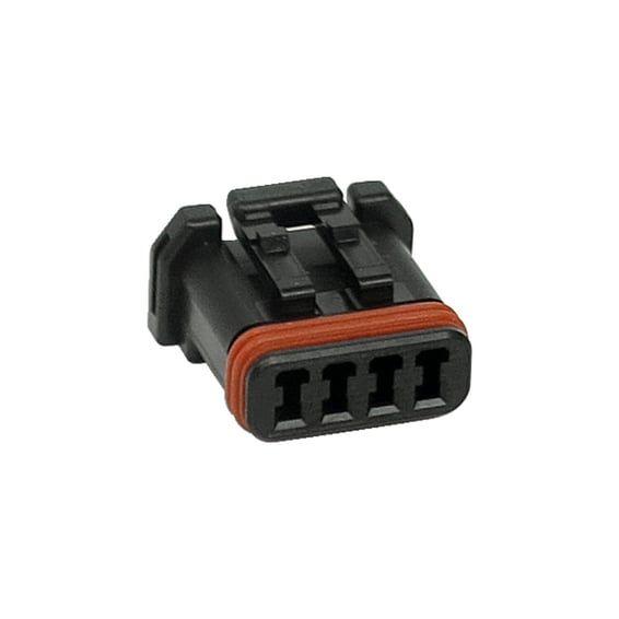 NAMZ, Deutsch MX-1900 connector. Black, plug, 4-pins