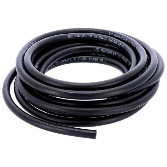 black neoprene fuel / oil line hose, 8mm (5/16")