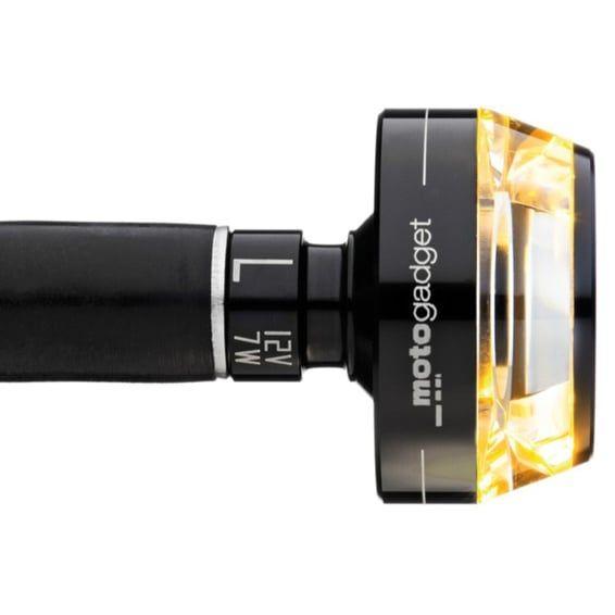 mo.blaze disc LED turn signal. Black, right