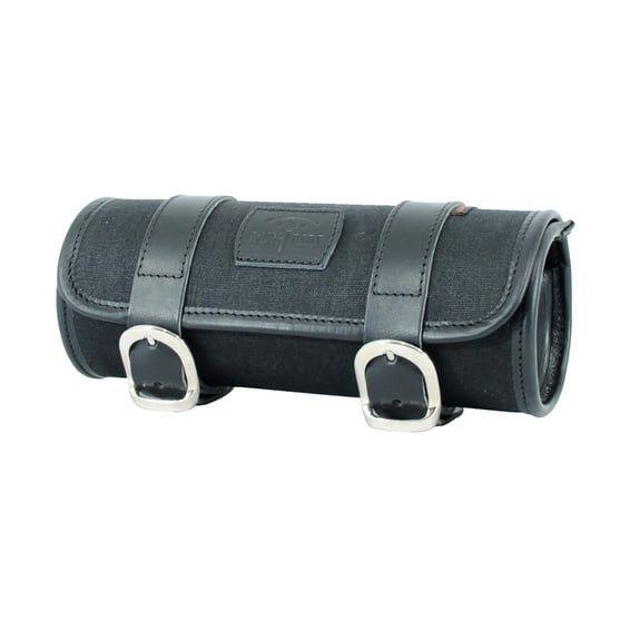 Classic tool roll waxed cotton. Black