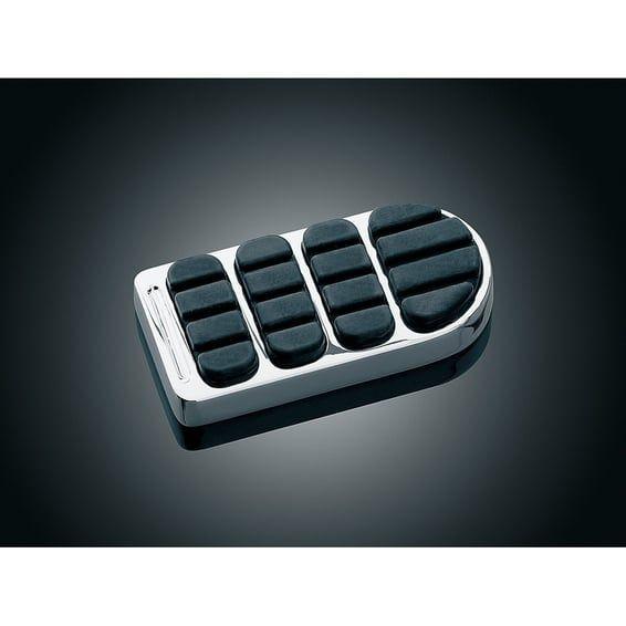 ISO brake pedal pad. +5/8" longhorn. Chrome