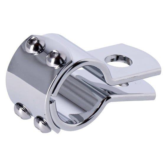 3-piece clamp 1-1/8". Chrome steel