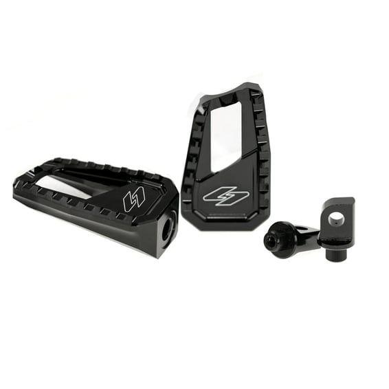 Apex Edge footpeg set. Black