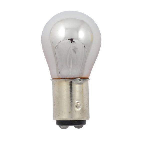 Light bulb #1157. 12v 21/5w. Amber glass/chrome
