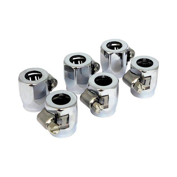 Econ-o-fit hose clamps. 5/16" to 3/8". Chrome