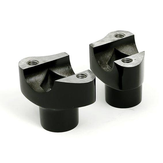 OEM type style risers, non threaded. 1-3/4" rise. Black