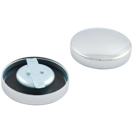 Early bayonet style gas cap set. Chrome