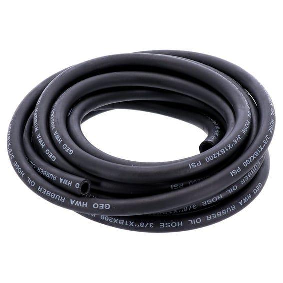 black neoprene oil line hose, 9.5mm (3/8")