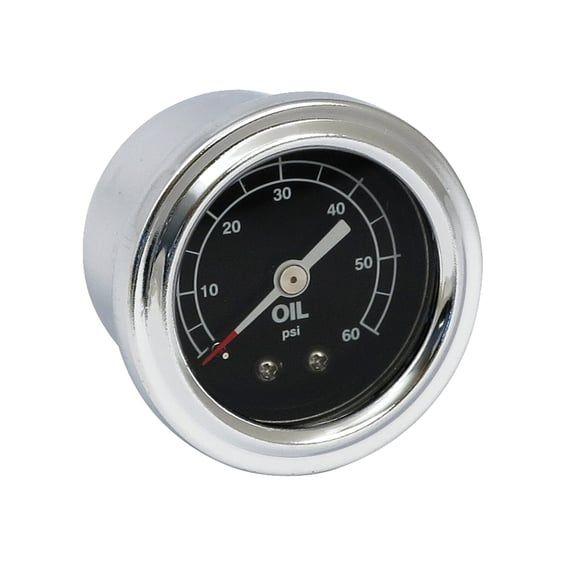 Oil pressure gauge, liquid filled. 0-60 PSI