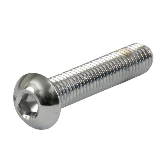 M5 x 8mm buttonhead bolt, chrome