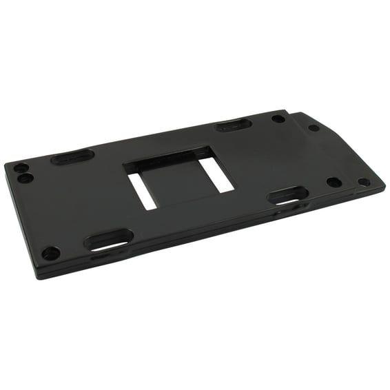 4-speed transmission mount plate. Black